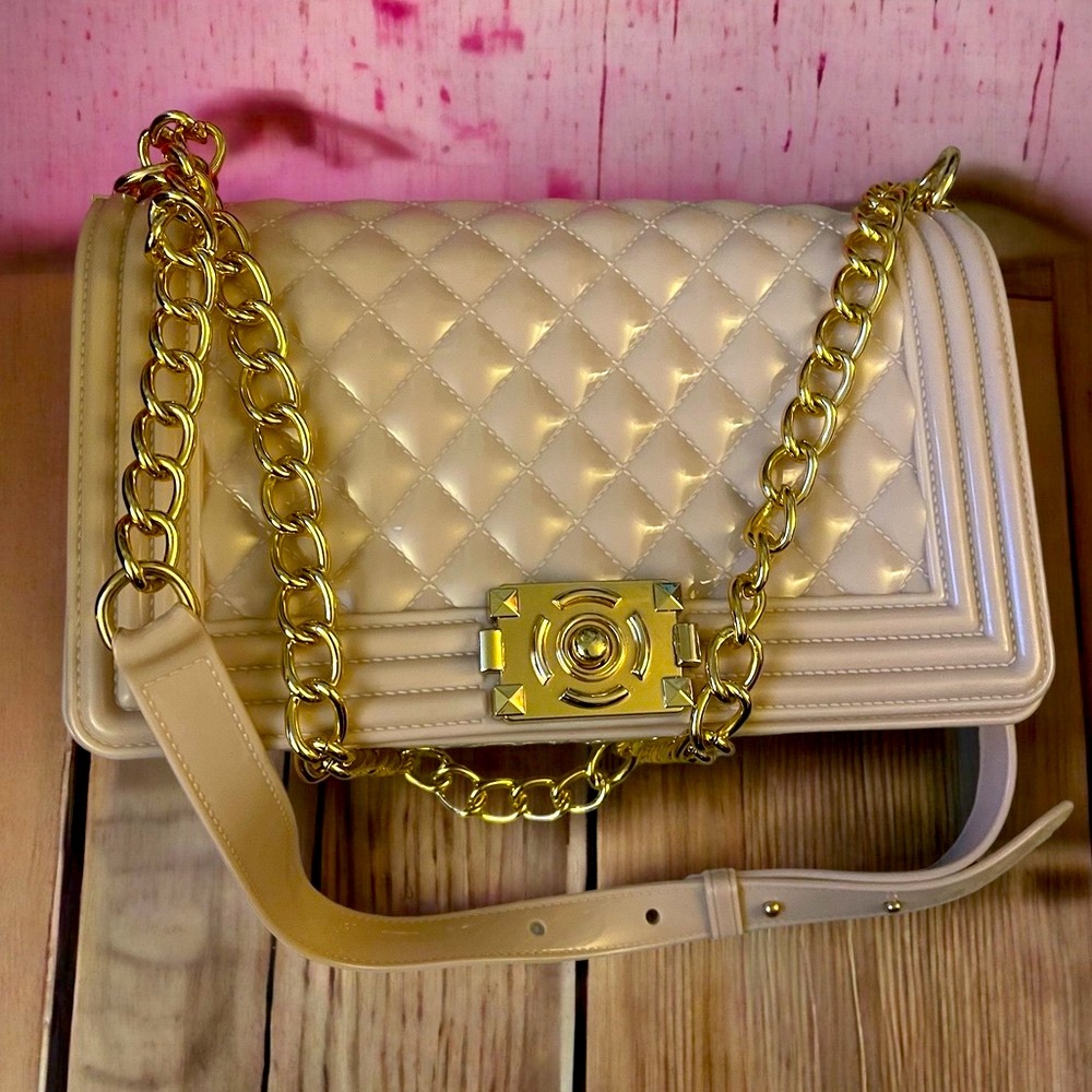 Mauve/Goldtone Barbiecore Crossbody